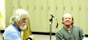 Mike Morgan and Byran Bowers performing a duet