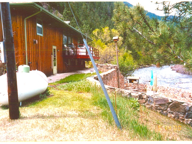 The backdoor overlooks the "Fishing Hole".