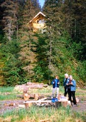 Photo Timber Cabin and beach