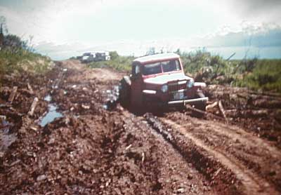 Jeep stuck on East End Road