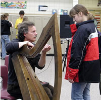 Patrick Ball telling about how to  study harp