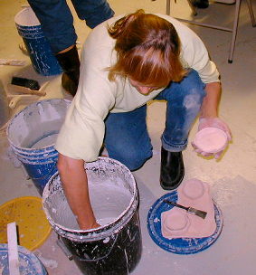 Work goes on in the Seldovia Potters' Guild studio