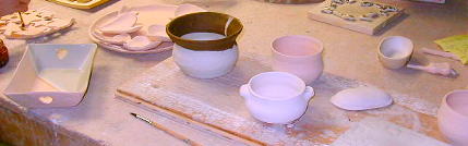 Work goes on in the Seldovia Potters' Guild studio