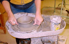 Work goes on in the Seldovia Potters' Guild studio